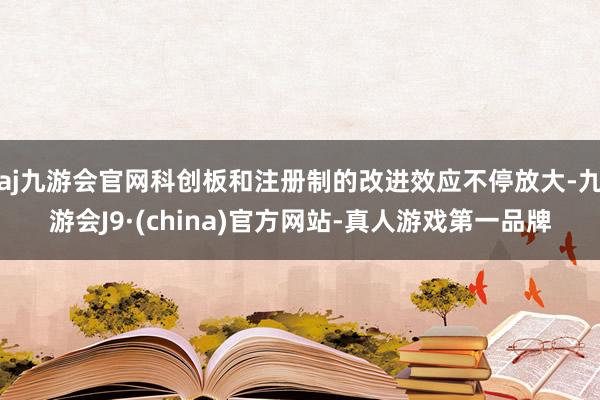 aj九游会官网科创板和注册制的改进效应不停放大-九游会J9·(china)官方网站-真人游戏第一品牌